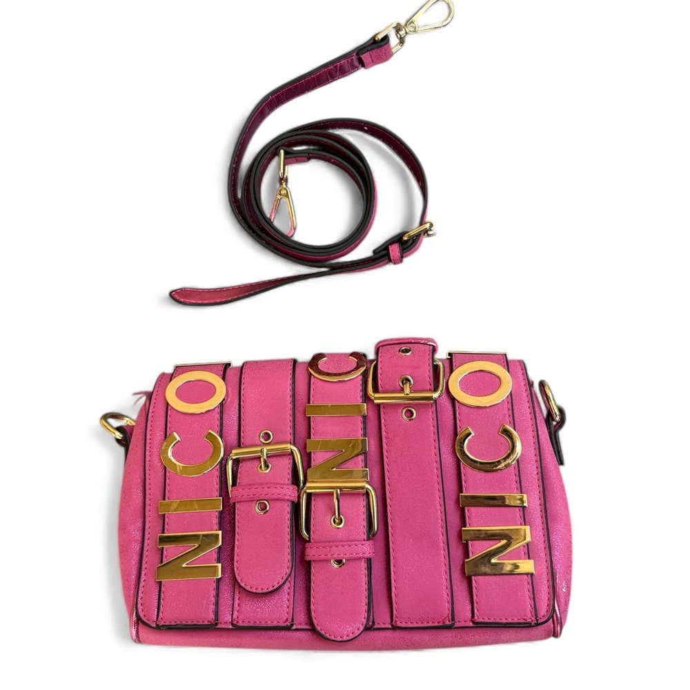 Nicole Lee Pink Leather Crossbody Bag